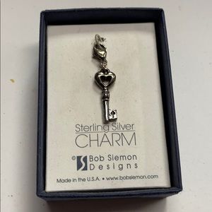 Bob Siemon Sterling Silver Key Charm